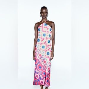 Pink tie dye Zara dress